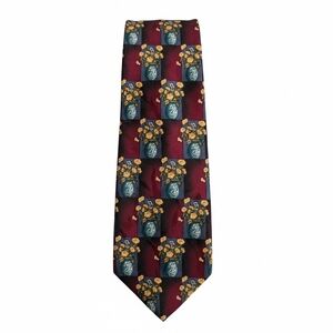Elegant Floral Vase Pattern Tie